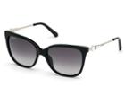 Swarovski Swarovski Swarovski Sunglasses, Sk0189-01b, Black