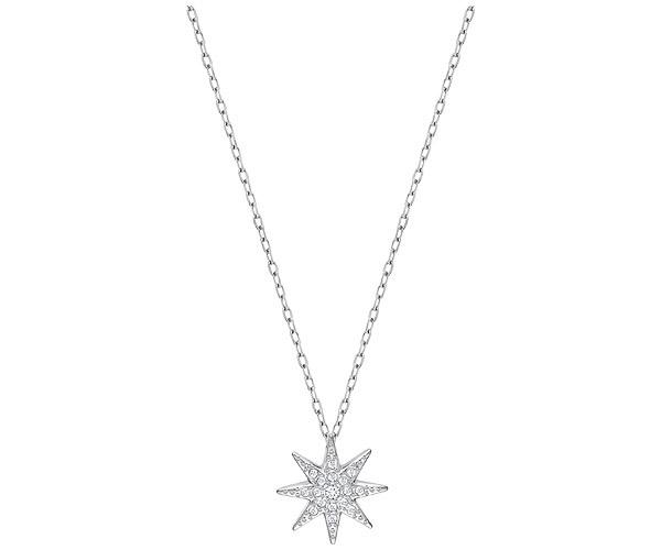 Swarovski Swarovski Fizzy Pendant, Small, White, Rhodium Plating White Rhodium-plated