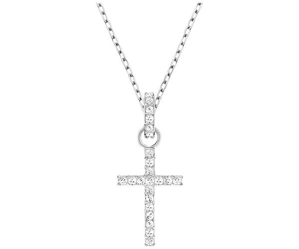 Swarovski Swarovski Mini Cross Pendant, White, Rhodium Plating White Rhodium-plated