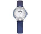 Swarovski Swarovski Playful Mini Watch, Fabric Strap, Blue, Silver Tone Teal Stainless Steel