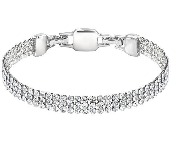 Swarovski Swarovski Mesh Narrow Bracelet White Rhodium-plated