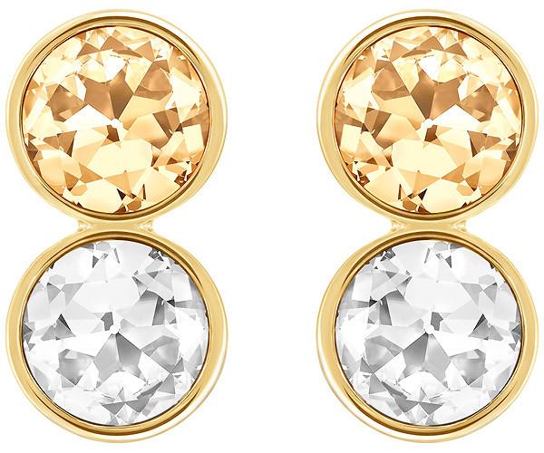 Swarovski Swarovski Pair Pierced Earrings Brown Gold-plated