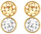 Swarovski Swarovski Pair Pierced Earrings Brown Gold-plated