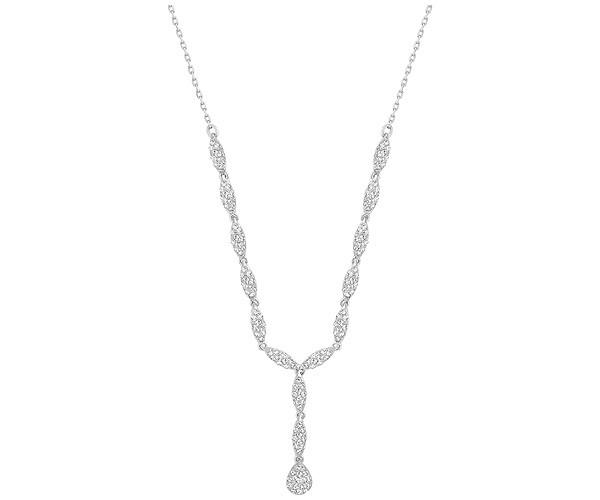 Swarovski Swarovski Emma Medium Necklace White Rhodium-plated