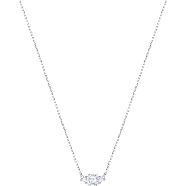 Swarovski Attract Necklace, White, Rhodium Plating