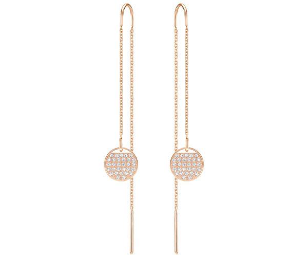 Swarovski Swarovski Ginger Pierced Earrings, White White Rose Gold-plated