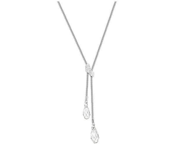 Swarovski Swarovski Gillian Y Necklace, White, Rhodium Plating White Rhodium-plated