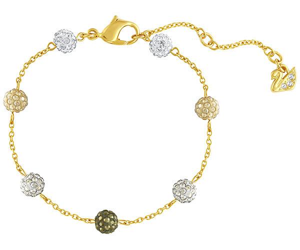 Swarovski Swarovski Blow Bracelet, Multi-colored, Gold Plating Dark Multi Gold-plated