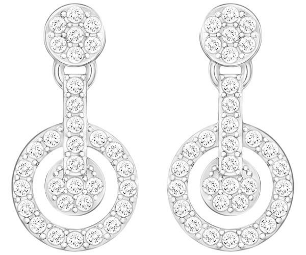 Swarovski Swarovski Purity Pierced Earrings  Rhodium-plated