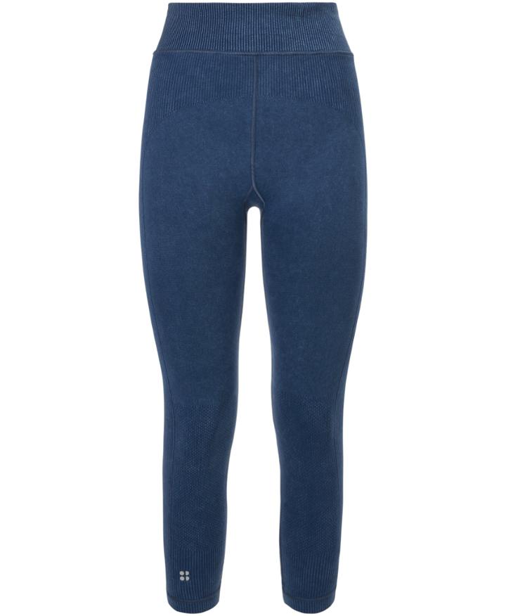 Sweaty Betty Indigo Seamless Cropped Workout Leggings