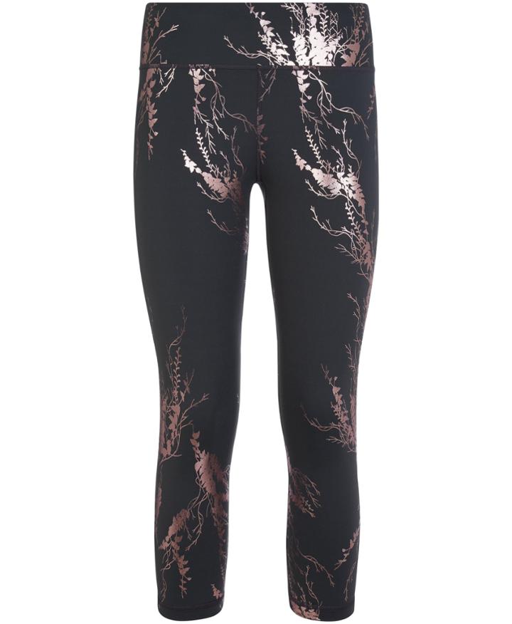 Sweaty Betty Disco Foil High Waisted Cropped Workout Leggings