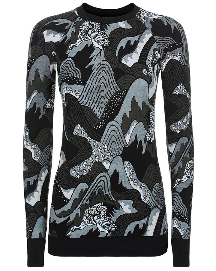 Sweaty Betty Japanese Landscape Seamless Top