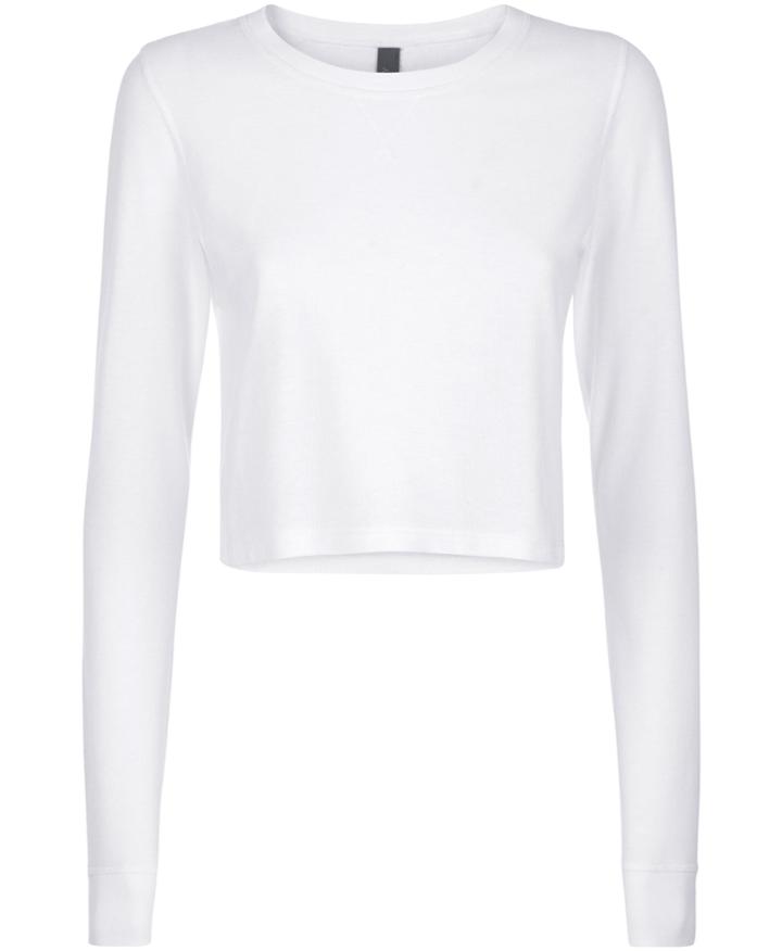 Sweaty Betty Waffle Crop Long Sleeve Base Layer Top