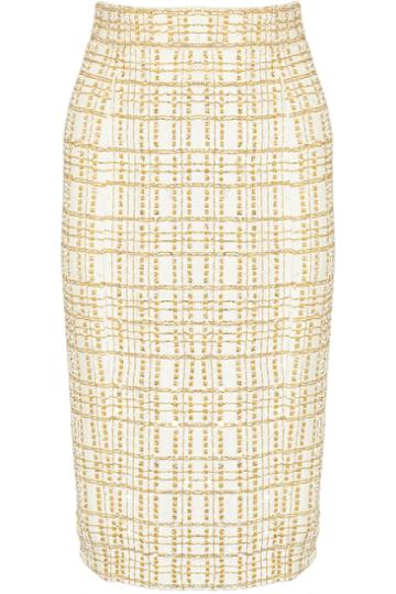 L'wren Scott Sequined Silk Pencil Skirt