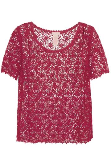 Collette By Collette Dinnigan Ring A Rosie Cotton-lace Top