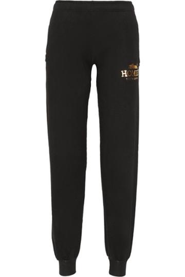 Brian Lichtenberg Homis Foiled Cotton-jersey Track Pants