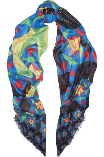 We Are Owls We Are Stars Printed Cashmere And Silk-blend Scarf