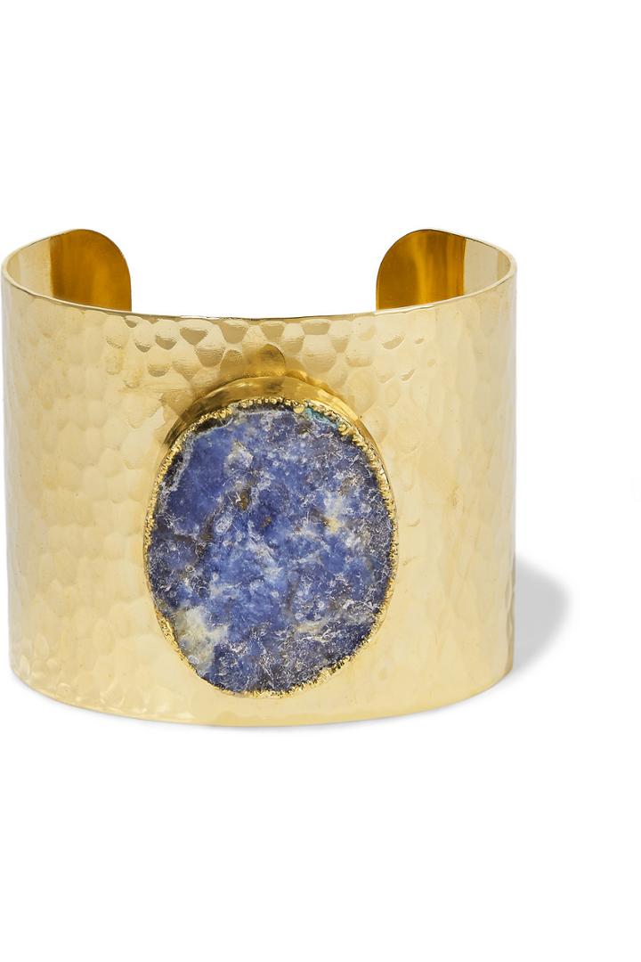 Dara Ettinger Gold-tone Lapis Cuff