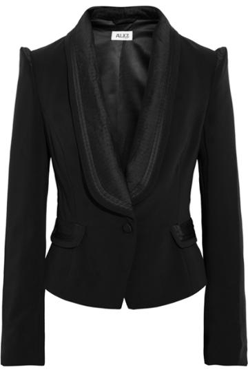 Alice By Temperley Alice Satin-trimmed Stretch-twill Jacket