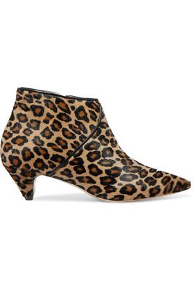 The Outnet 8 - Leopard-print Calf Hair Ankle Boots - Leopard Print
