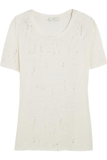 Iro Clay Distressed Linen T-shirt