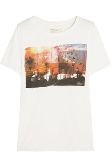 Current/elliott The Sophomore Printed Cotton-jersey T-shirt