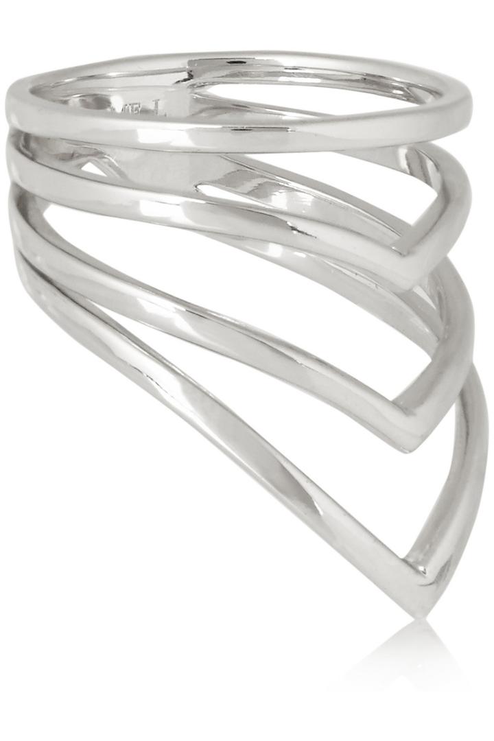Arme De L'amour Chevron Silver Ring