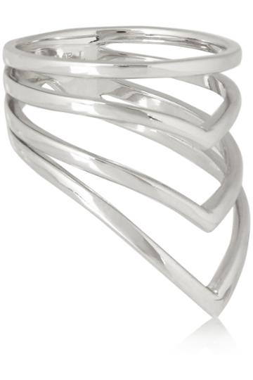 Arme De L'amour Chevron Silver Ring