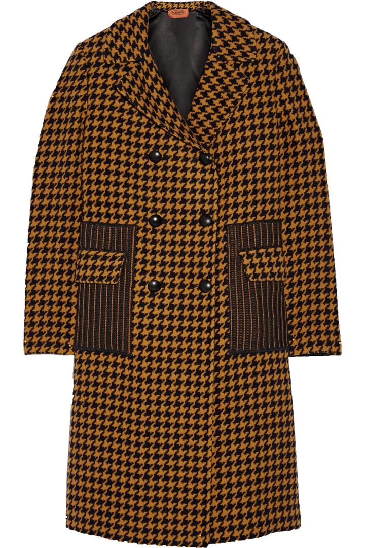 Missoni Houndstooth Wool-blend Coat