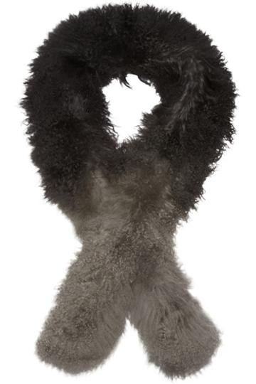Karl Donoghue Boa Ombr Shearling Scarf