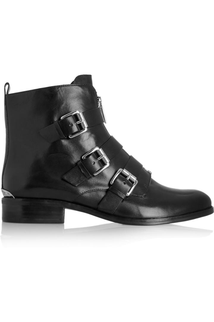 Michael Michael Kors Anya Leather Ankle Boots