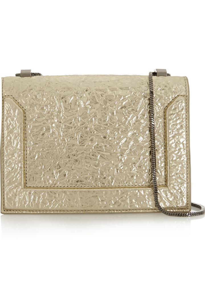3.1 Phillip Lim Soleil Metallic Textured-leather Shoulder Bag