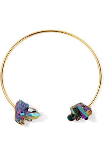 Dara Ettinger Gold-tone Quartz Necklace