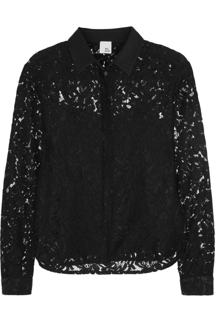 Iris & Ink Camille Lace Shirt