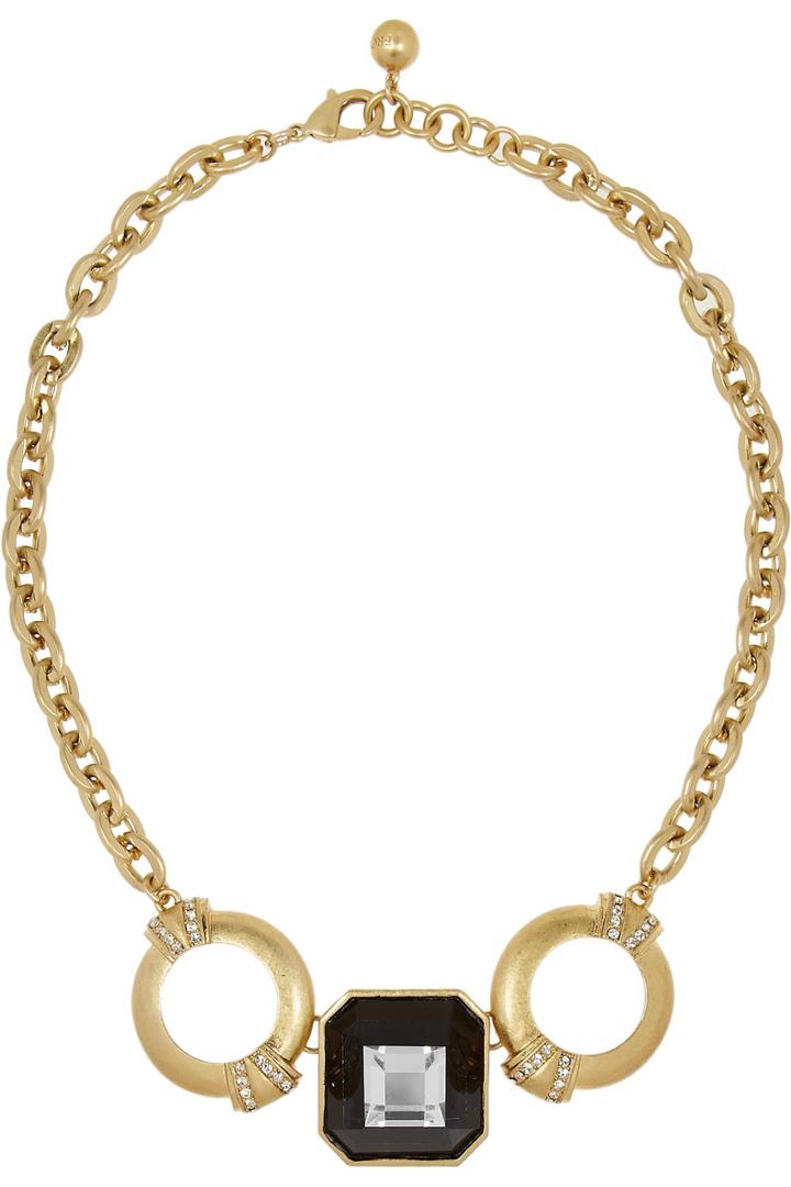 Lulu Frost Cosmic Gold-tone Crystal Necklace