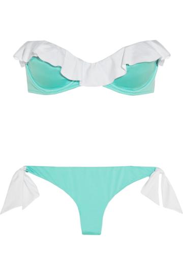 Je M'en Fous Ruffled Bandeau Bikini
