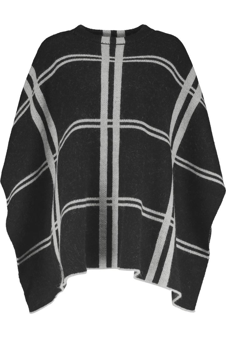 Iris And Ink Checked Knitted Cape