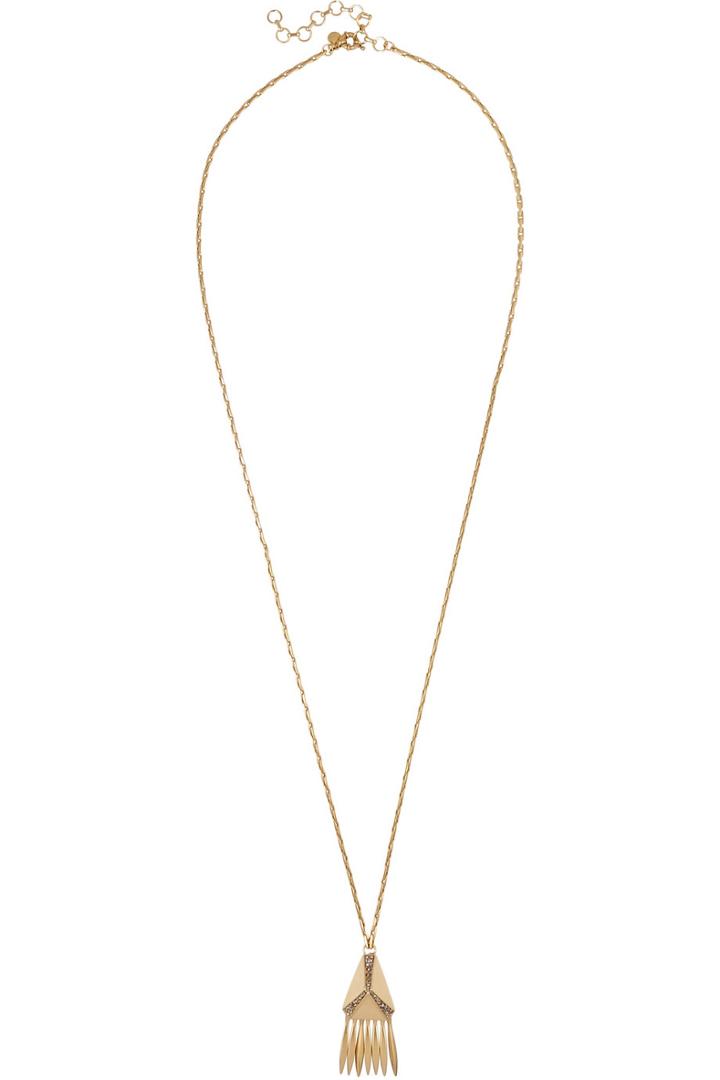 J.crew Gold-plated Crystal Necklace