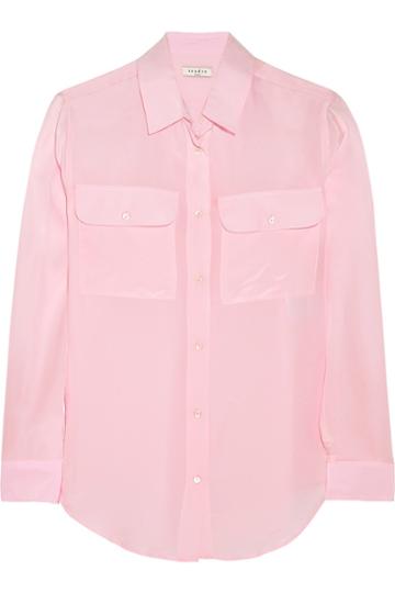 Sandro Chanson Washed-silk Shirt