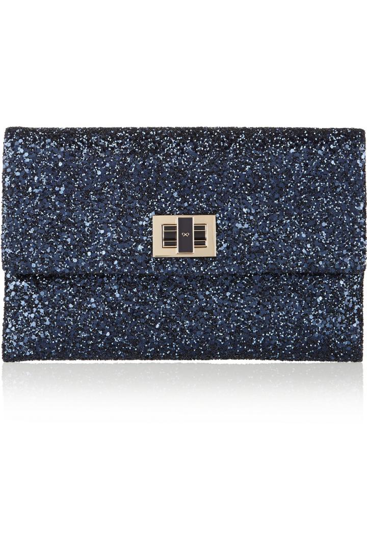 Usd Valorie Glitter-finished Clutch