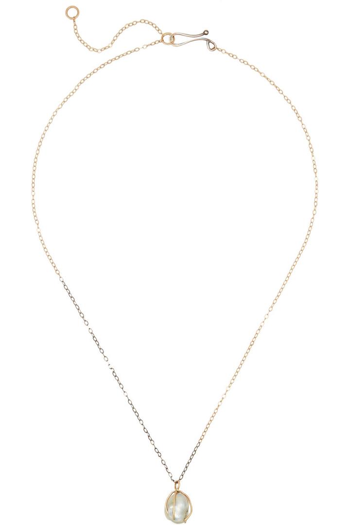 Melissa Joy Manning 14-karat Gold And Sterling Silver Pearl Necklace