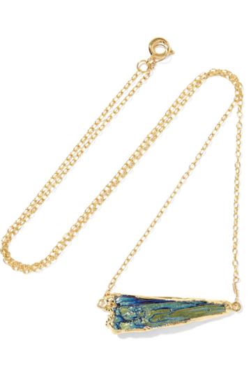 Dara Ettinger Gold-tone Kyanite Necklace