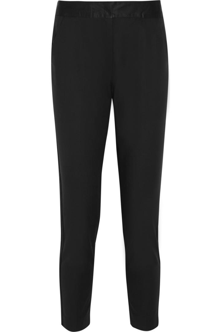 Altuzarra For Target Satin-trimmed Stretch-crepe Skinny Pants