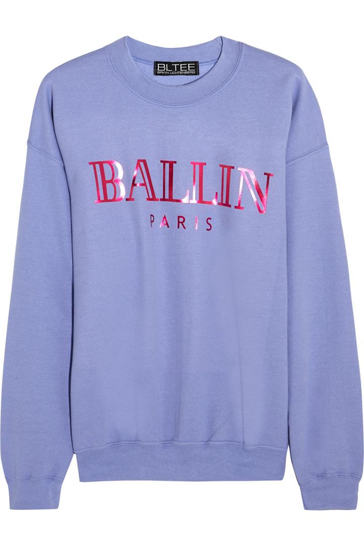 Brian Lichtenberg Ballin Printed Cotton-blend Jersey Sweatshirt