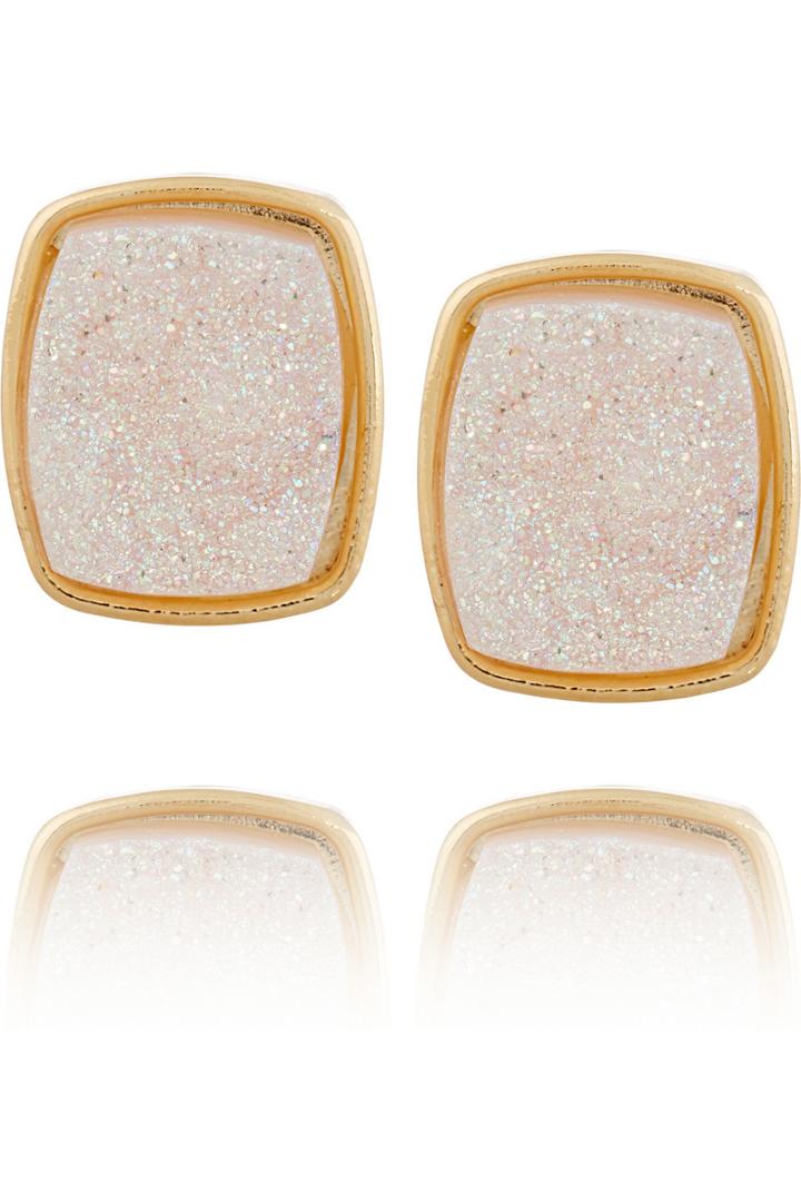 Dara Ettinger Alicia Gold-tone Druzy Earring