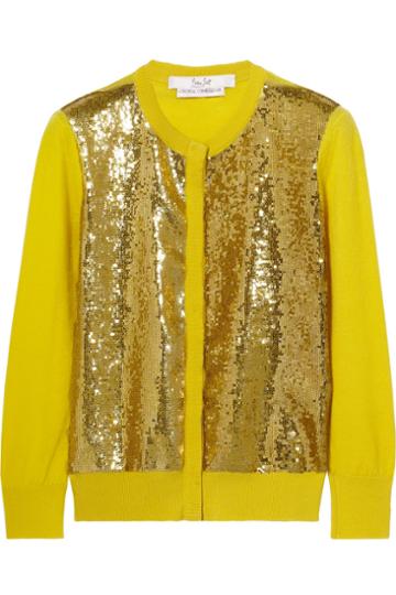L'wren Scott Sequin-embellished Cashmere-blend Cardigan