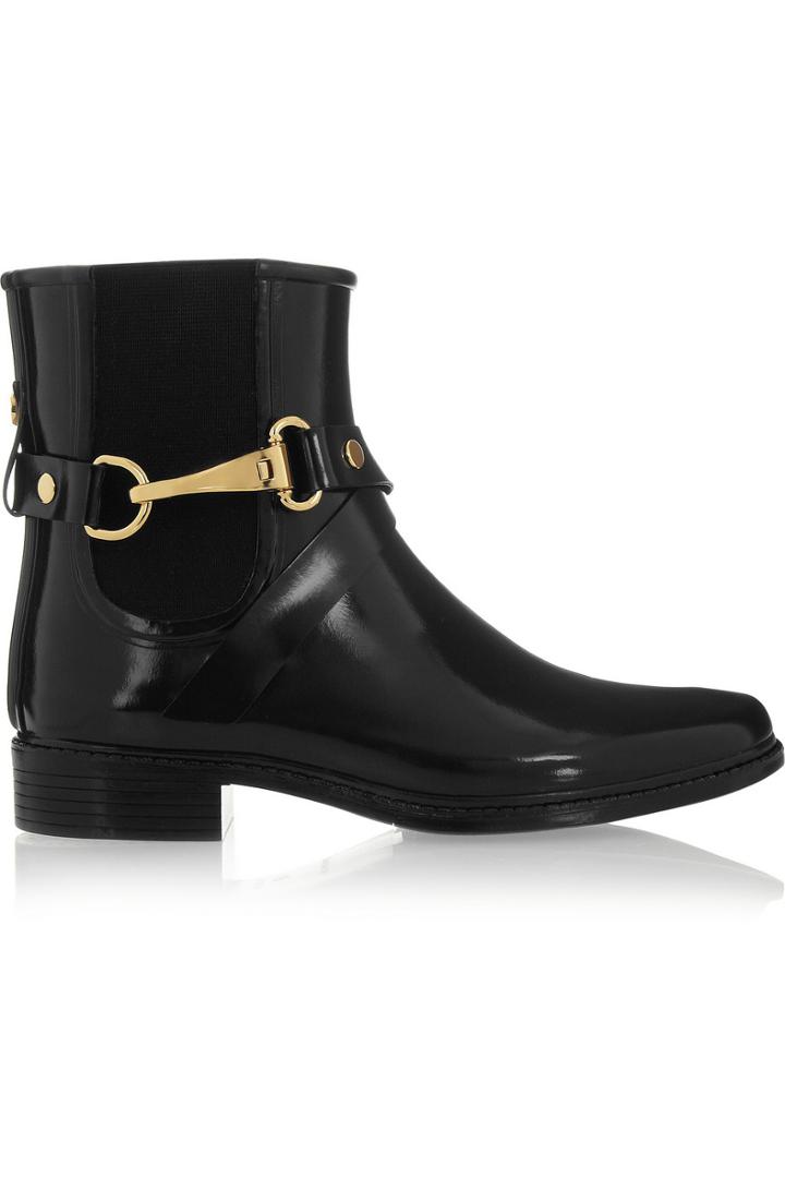 Burberry Shoes & Accessories Glossed-rubber Rain Boots
