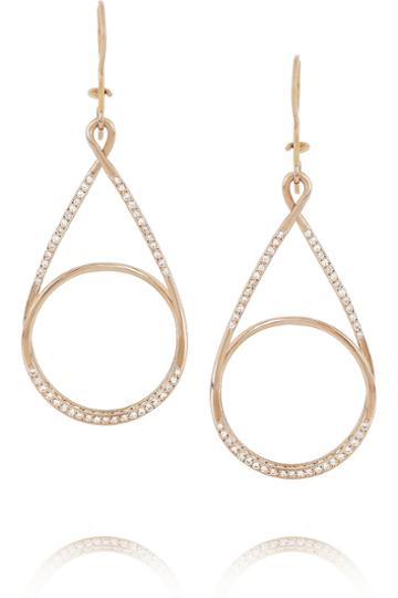 Ileana Makri Spiral 18-karat Rose Gold Diamond Earrings