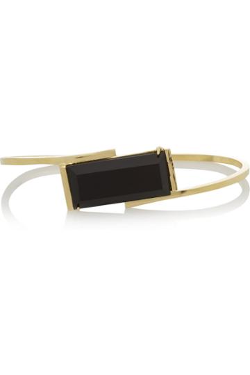 Gemma Redux Gold-plated Onyx Bracelet