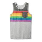 Well Worn Pride Adult Flag Tank Top - Ash L, Adult Unisex, Gray